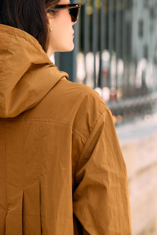 PARKA MALO EN COTON DÉPERLANT TABAC
