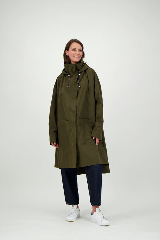 PARKA MARINE TER EN POLYAMIDE & COTON DÉPERLANTS