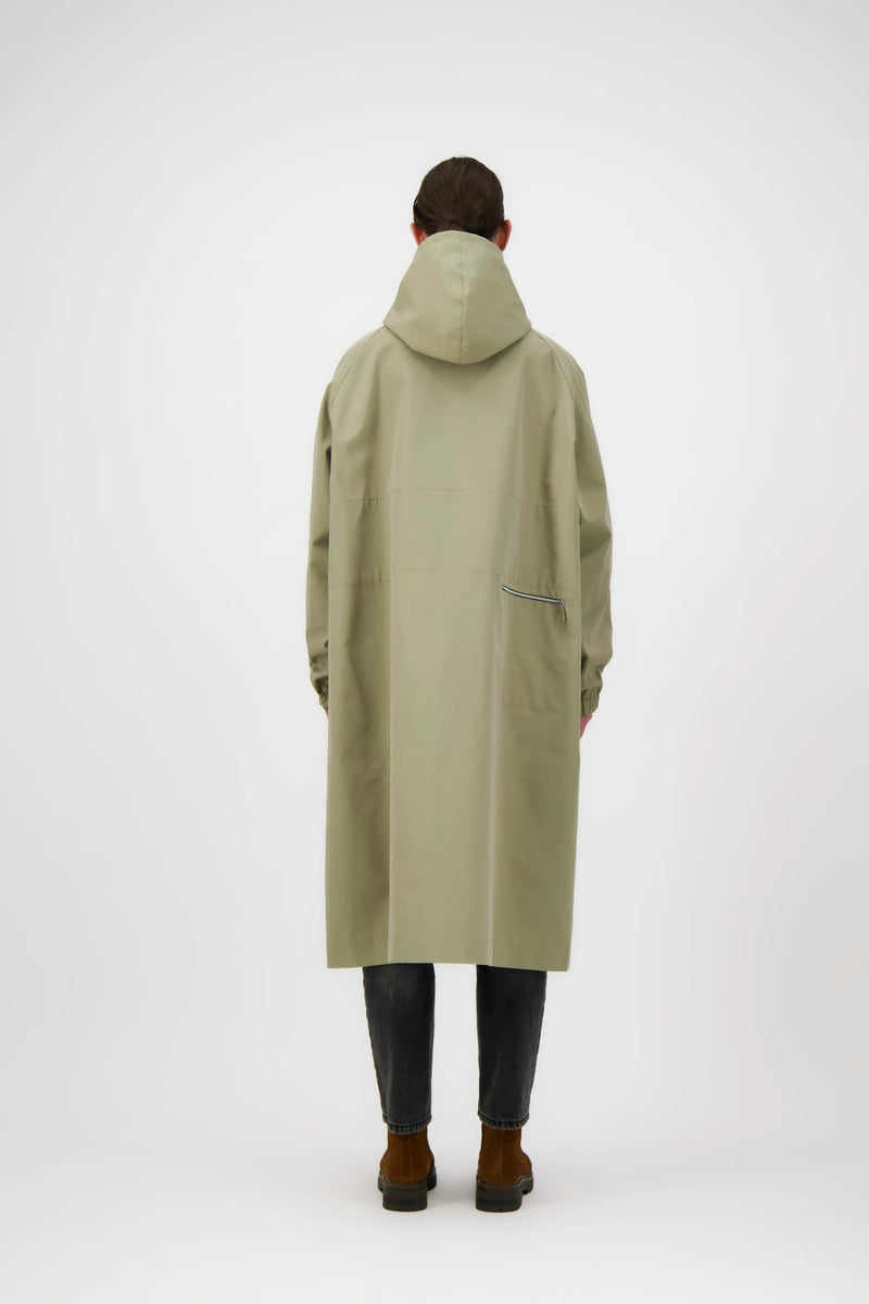 PARKA MARTA en coton déperlant taupe