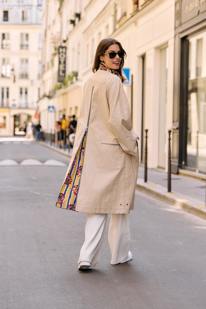 PARKA MAX LIB EN LIN & COTON DÉPERLANTS