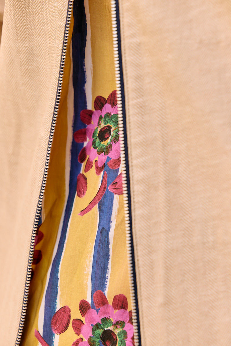 PARKA MAX LIB EN LIN & COTON DÉPERLANTS