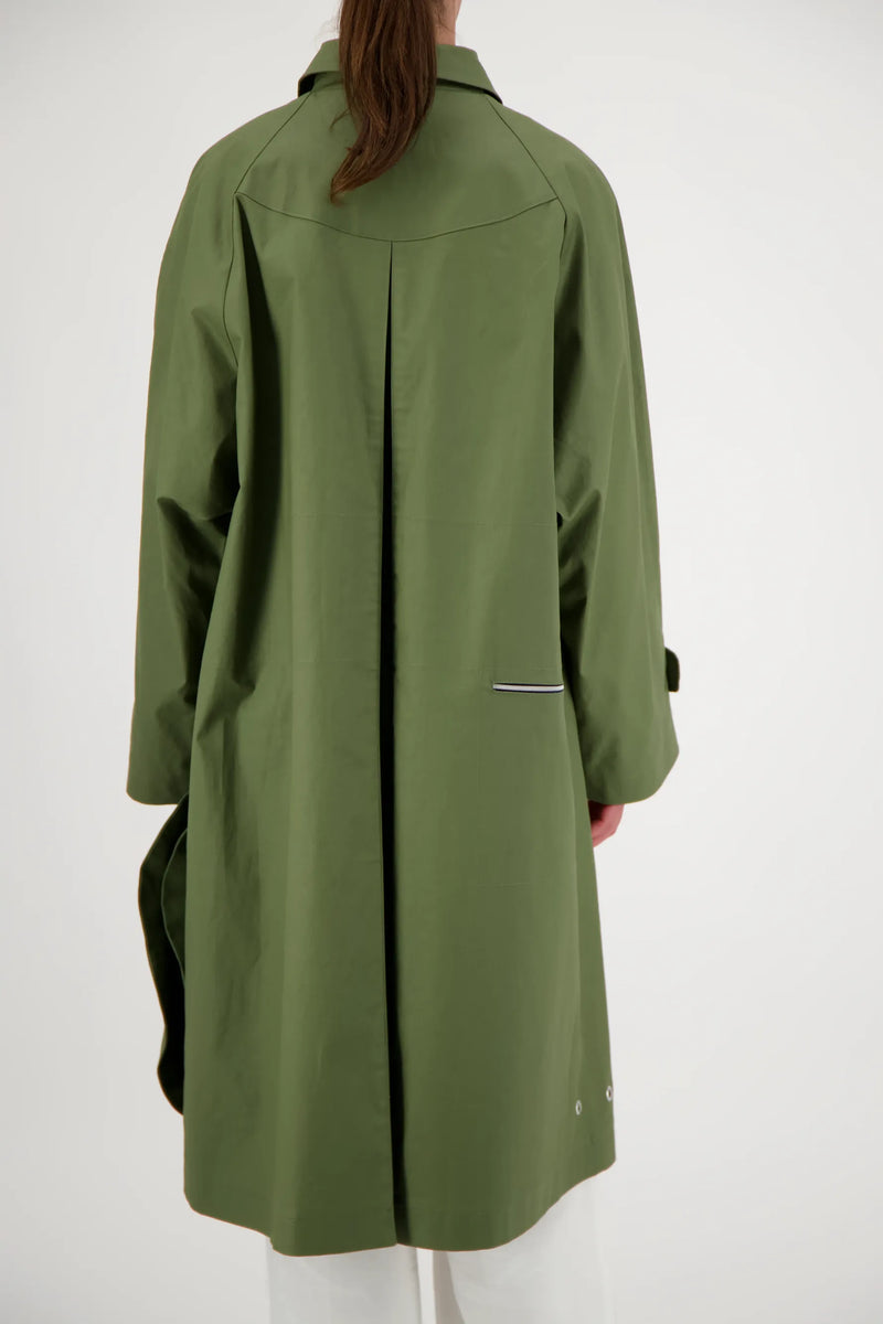 PARDESSUS MAXOU EN COTON DÉPERLANT OLIVE