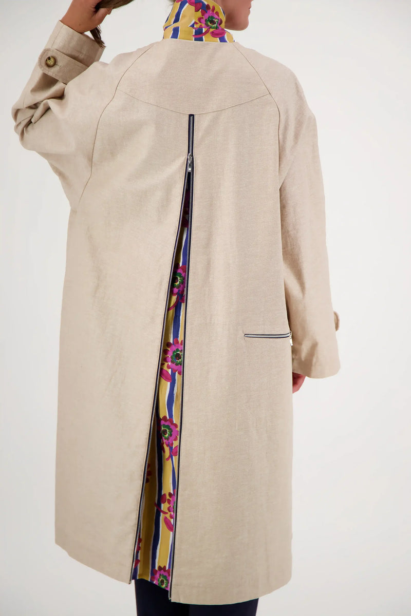 PARKA MAX LIB EN LIN & COTON DÉPERLANTS