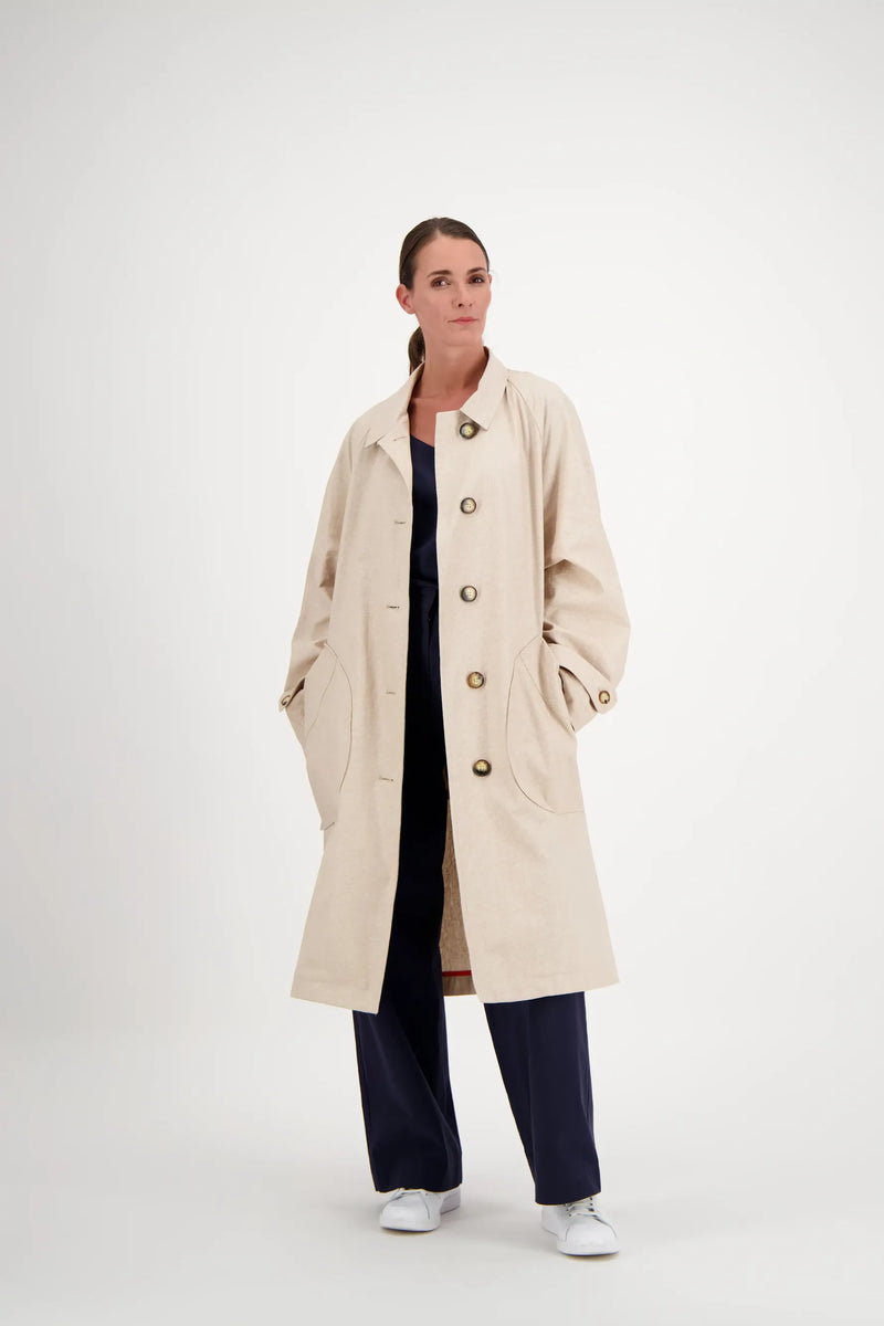 PARKA MAX LIB EN LIN & COTON DÉPERLANTS