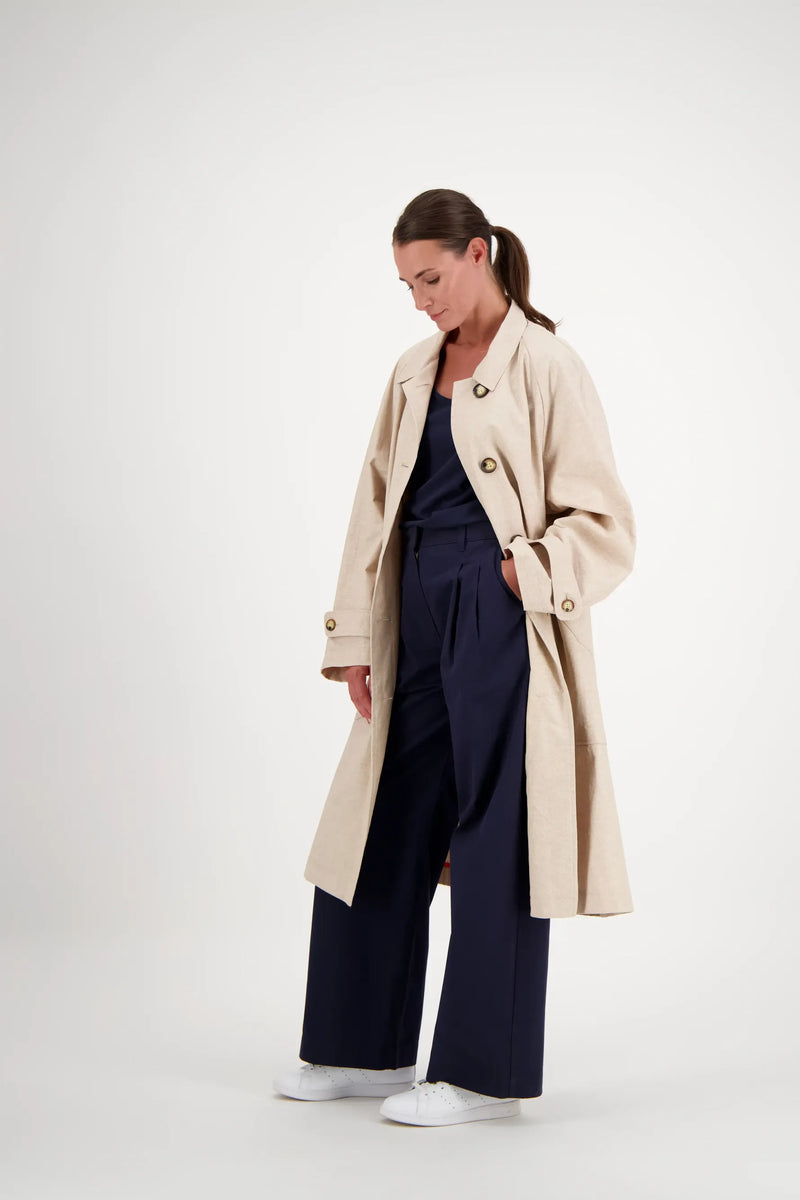 PARKA MAX LIB EN LIN & COTON DÉPERLANTS