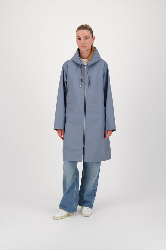 PARKA MINA LAP EN COTON GOMMÉ IMPERMÉABLE
