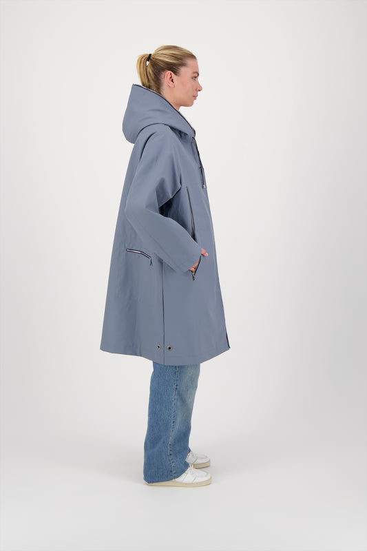 PARKA MINA LAP EN COTON GOMMÉ IMPERMÉABLE