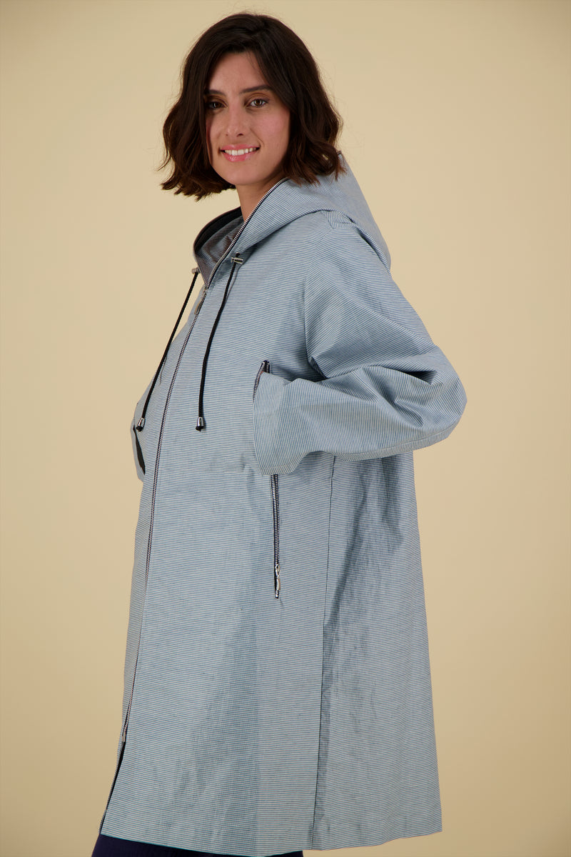 PARKA MINA LIC EN COTON & LIN DÉPERLANTS