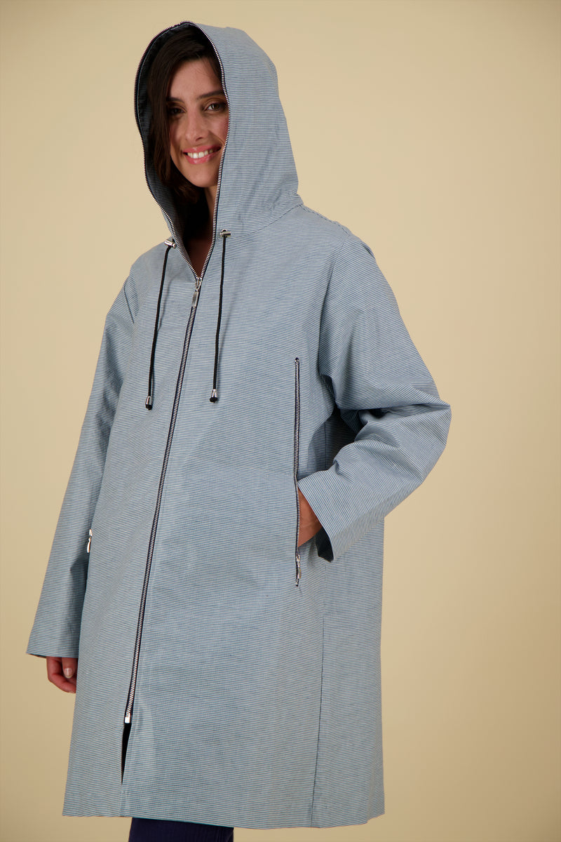 PARKA MINA LIC EN COTON & LIN DÉPERLANTS