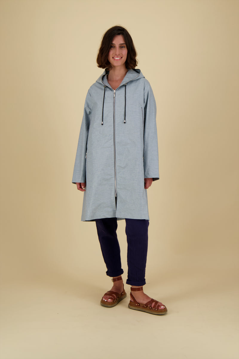 PARKA MINA LIC EN COTON & LIN DÉPERLANTS