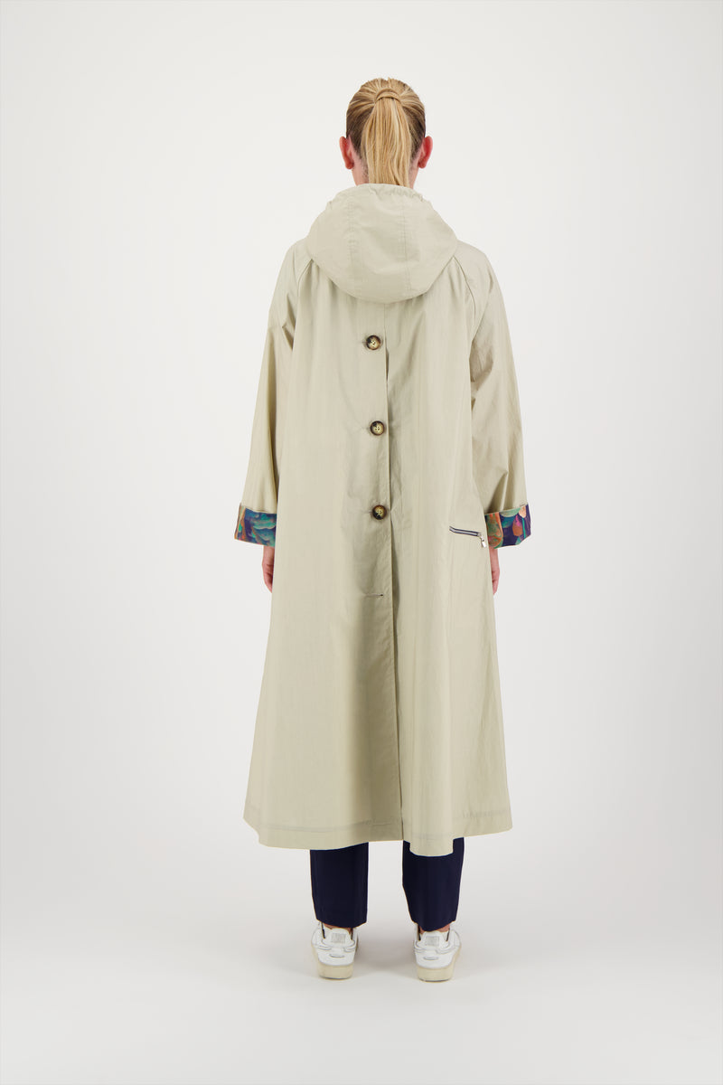 TRENCH OHIO EN COTON DÉPERLANT SABLE