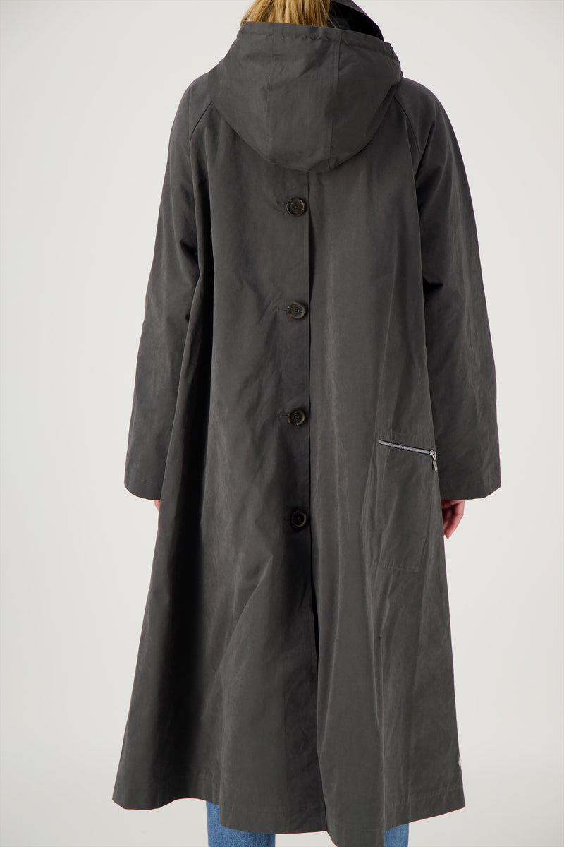 TRENCH OHIO en coton déperlant coloris gris