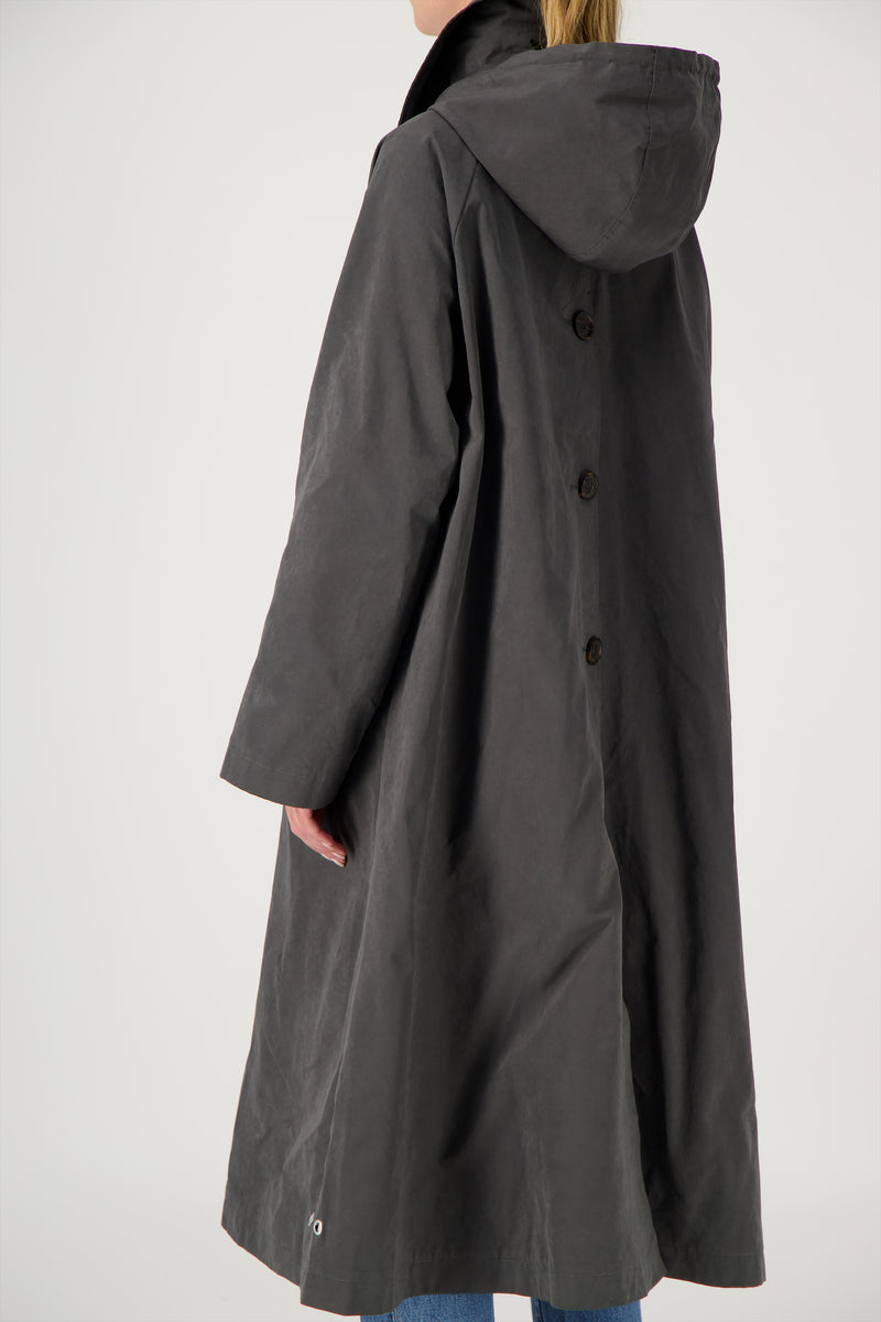 TRENCH OHIO en coton déperlant coloris gris