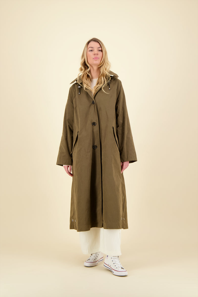 PARKA OHIO COR en coton déperlant disponible en coloris bronze, gris, kaki, craie, blueblack, taupe