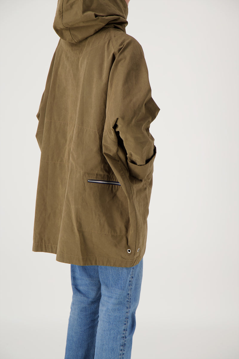 PARKA PAOLA en coton déperlant coloris bronze