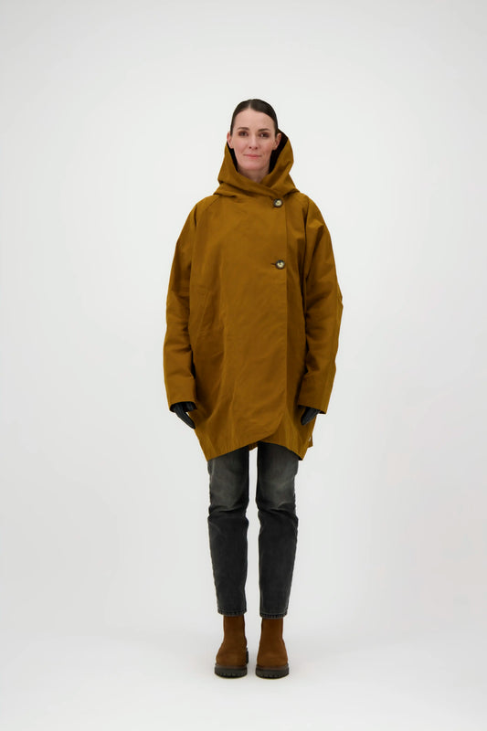 PARKA PAOLA en coton déperlant caramel