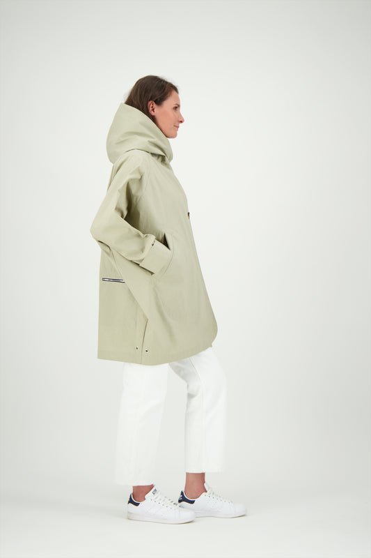 PARKA PAOLA LIB EN LIN ENDUIT & COTON DÉPERLANTS