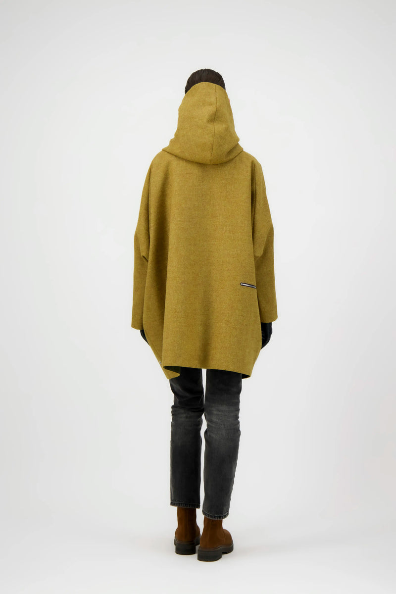 PARKA PAOLA en laine moutarde
