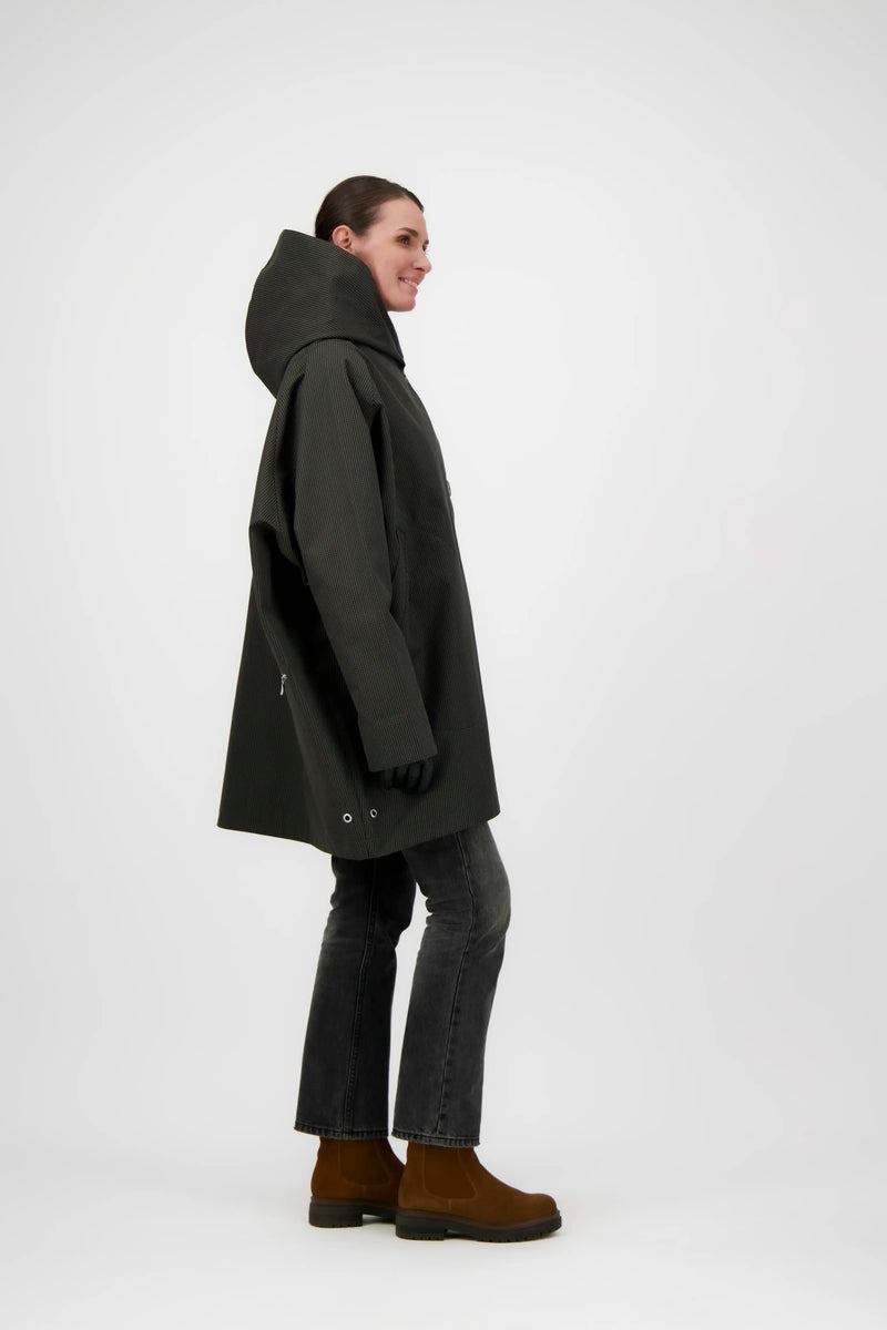 PARKA PAOLA en coton déperlant à carreaux