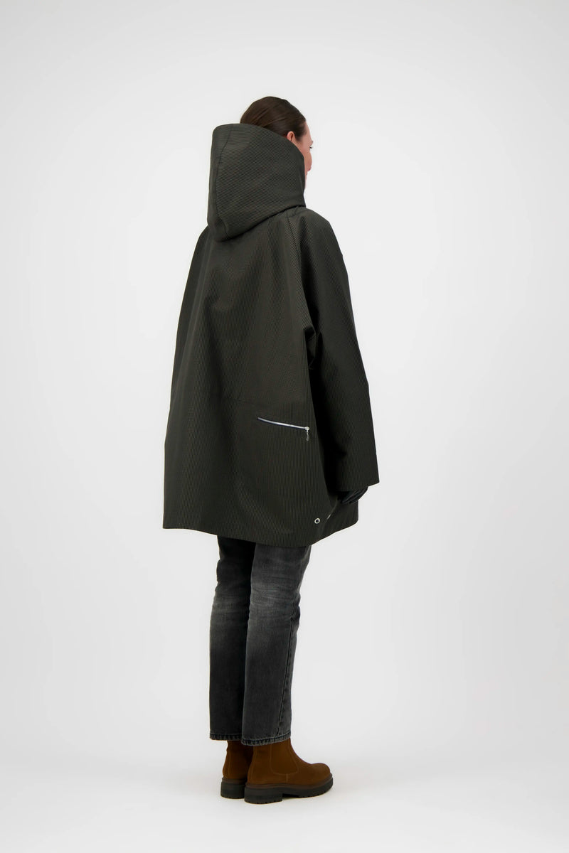 PARKA PAOLA en coton déperlant à carreaux