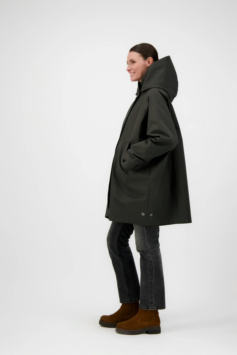 PARKA PAOLA en coton déperlant à carreaux