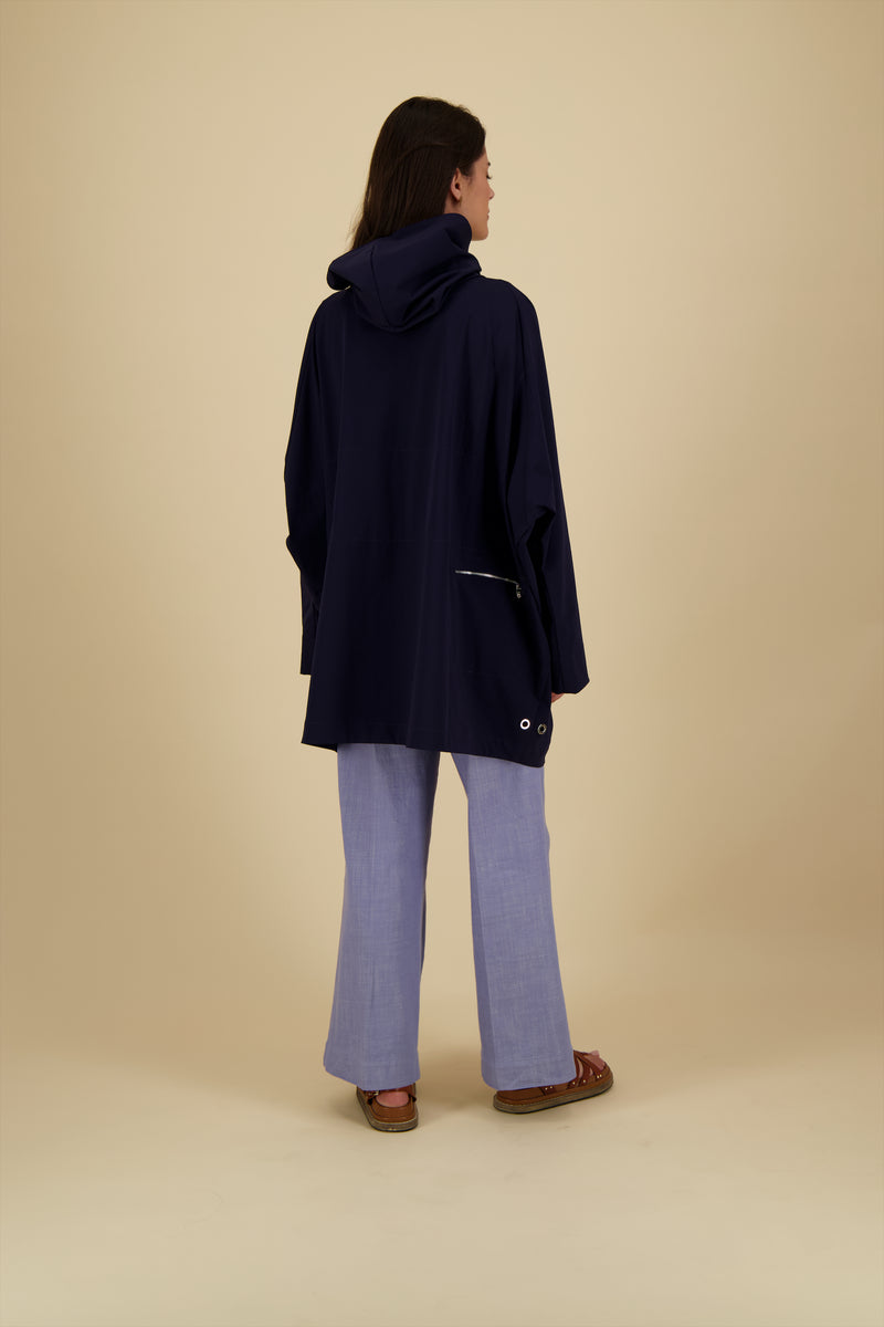 PARKA PAOLA EN POLYAMIDE BISTRETCH DÉPERLANTE NAVY
