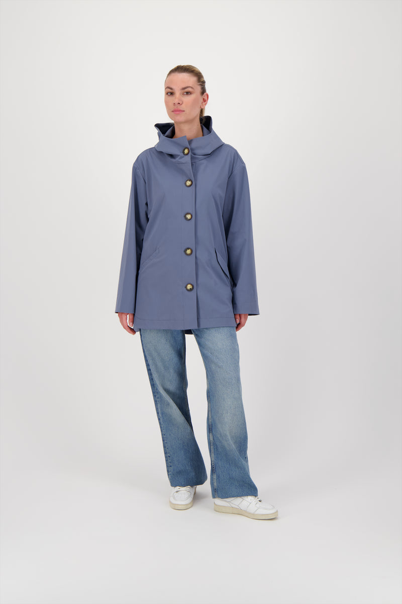 PARKA LAURA EN POLYAMIDE BISTRETCH DÉPERLANTE ARDOISE