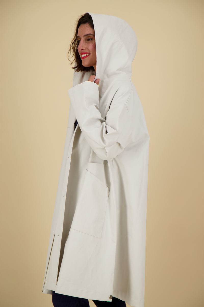 PARKA PYLA LAP EN LIN GOMMÉ IMPERMÉABLE