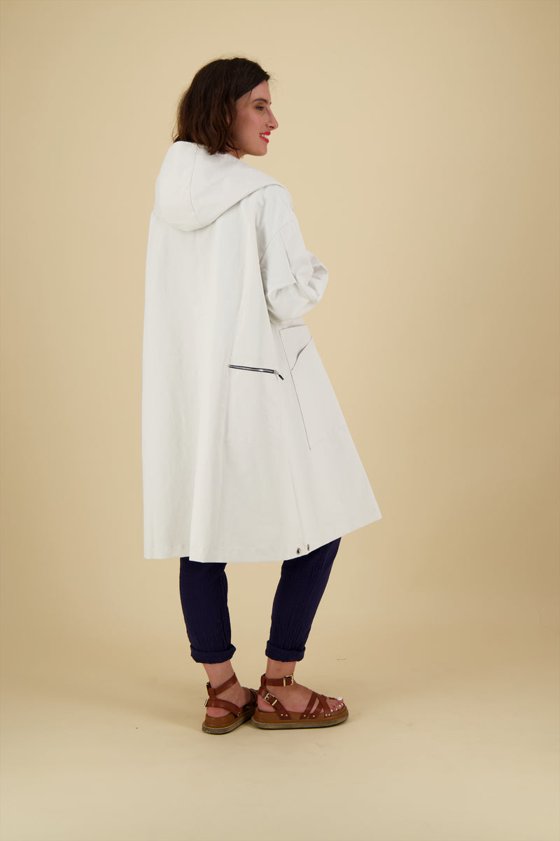 PARKA PYLA LAP EN LIN GOMMÉ IMPERMÉABLE