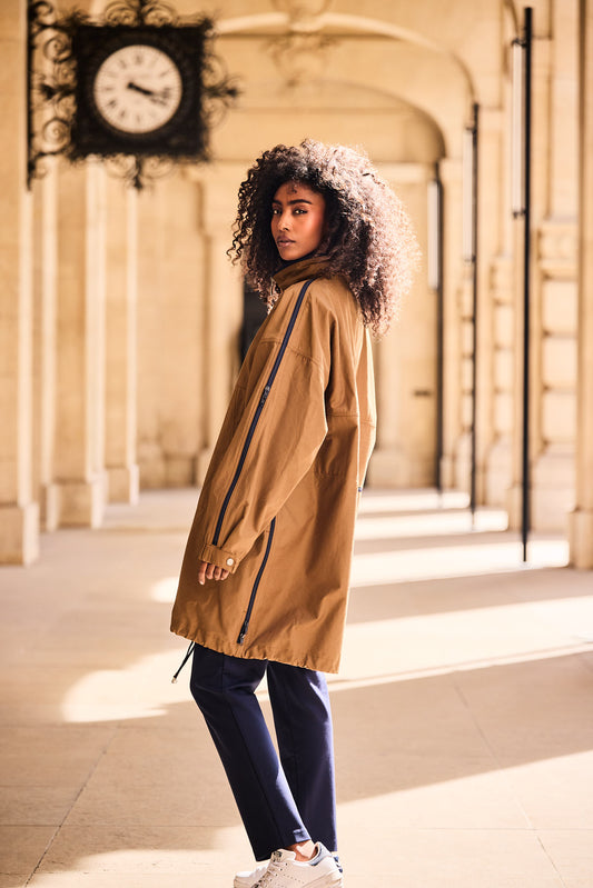 PARKA BELLA DIA EN COTON ET POLYAMIDE DÉPERLANTS