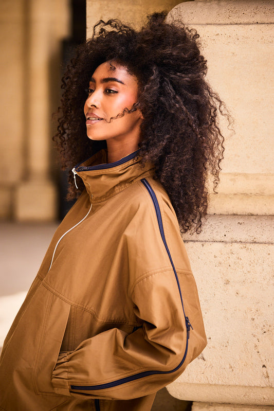PARKA BELLA DIA EN COTON ET POLYAMIDE DÉPERLANTS