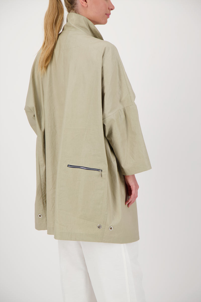 PARKA RUBIS LIB EN COTON & LIN DÉPERLANTS