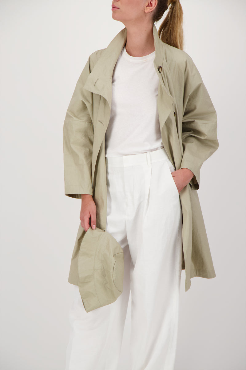 PARKA RUBIS LIB EN COTON & LIN DÉPERLANTS