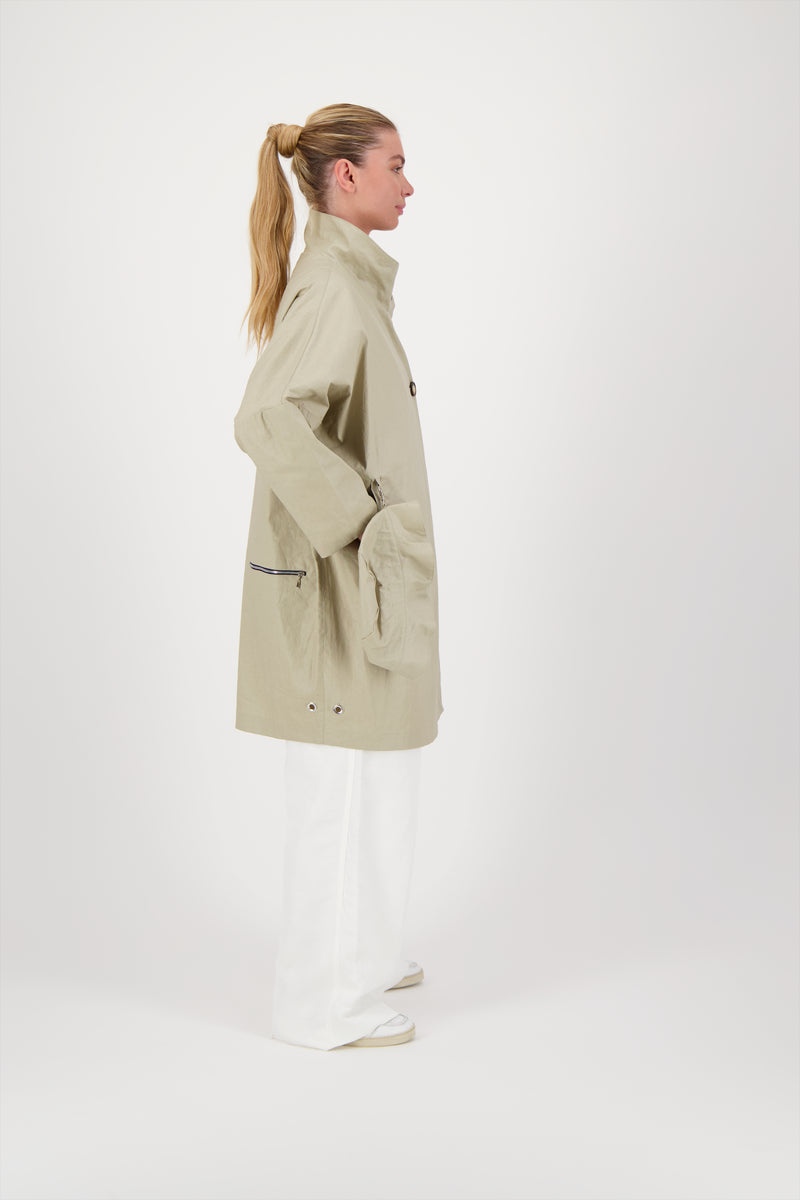 PARKA RUBIS LIB EN COTON & LIN DÉPERLANTS