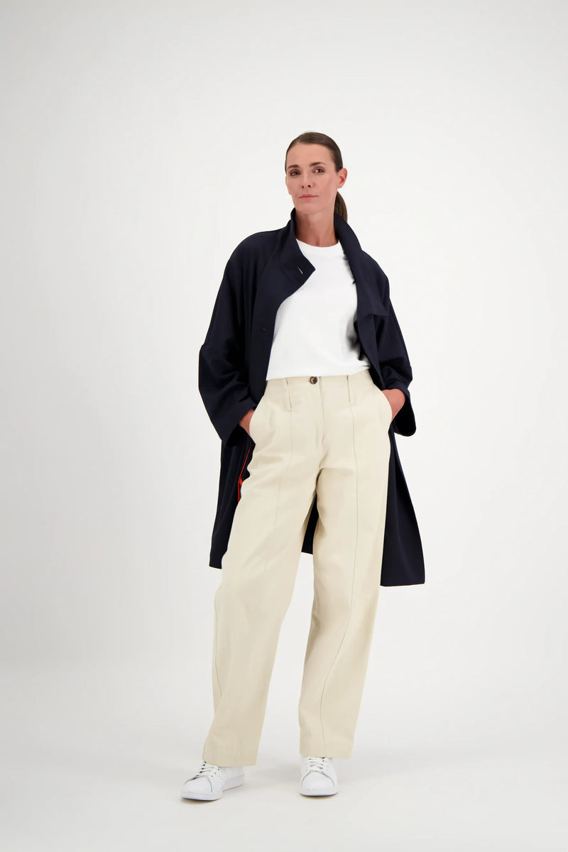 MANTEAU RUBIS ITA EN GABARDINE DE LAINE DÉPERLANTE