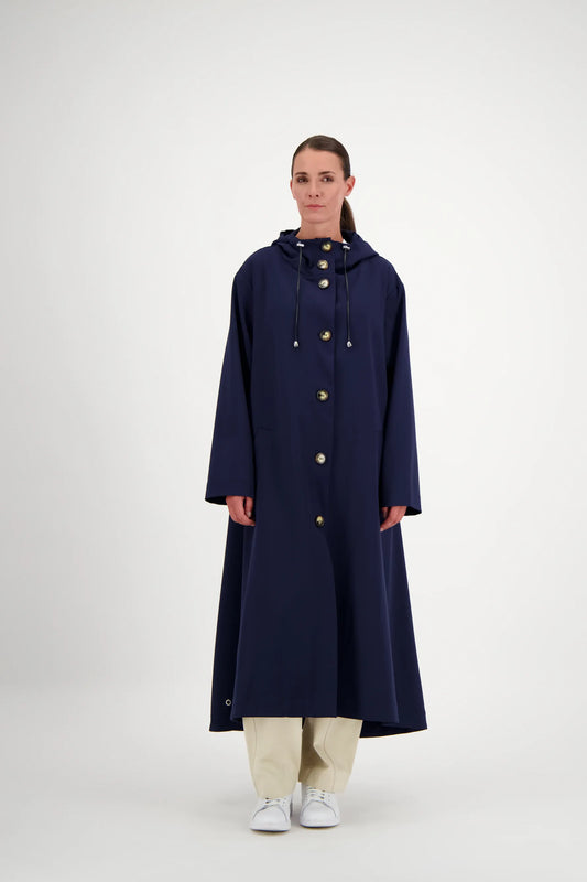 PARDESSUS SARA ITA EN GABARDINE DE LAINE DÉPERLANTE