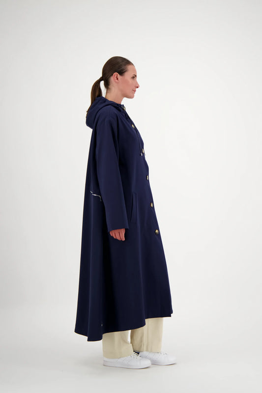 PARDESSUS SARA ITA EN GABARDINE DE LAINE DÉPERLANTE