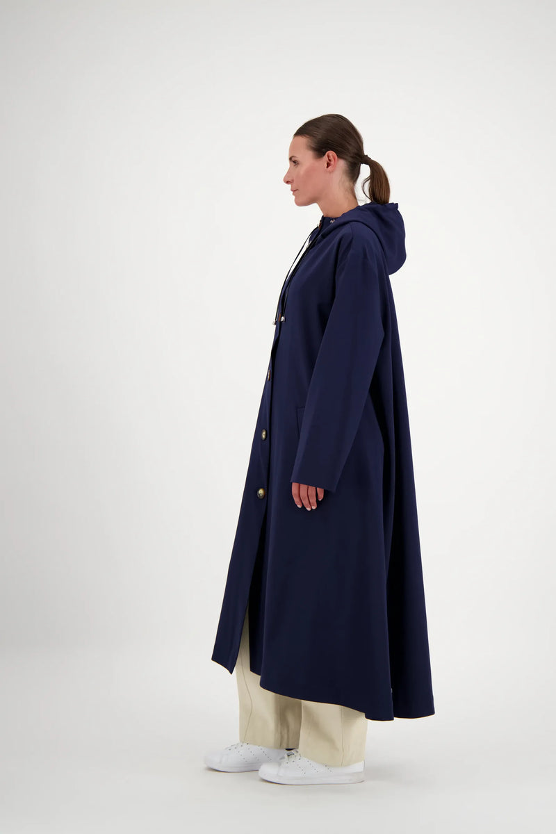 PARDESSUS SARA ITA EN GABARDINE DE LAINE DÉPERLANTE