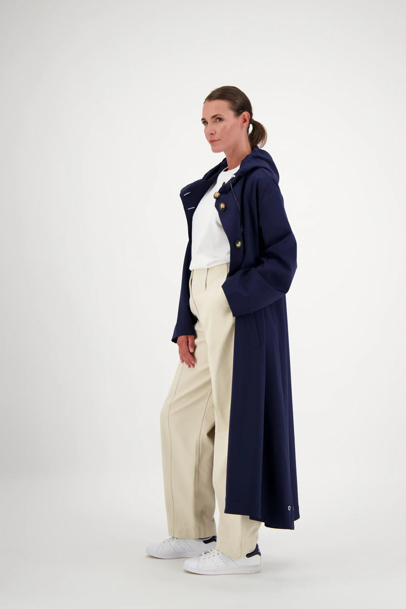 PARDESSUS SARA ITA EN GABARDINE DE LAINE DÉPERLANTE