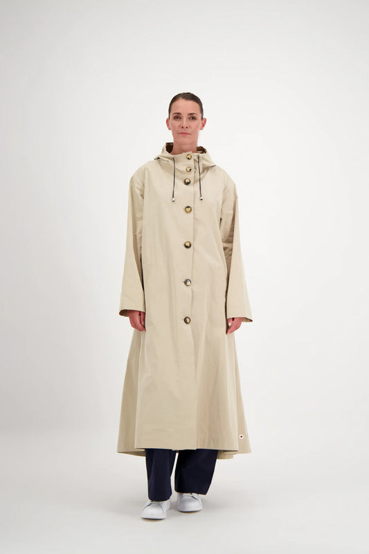 TRENCH SARA TER EN COTON & POLYAMIDE DÉPERLANTS