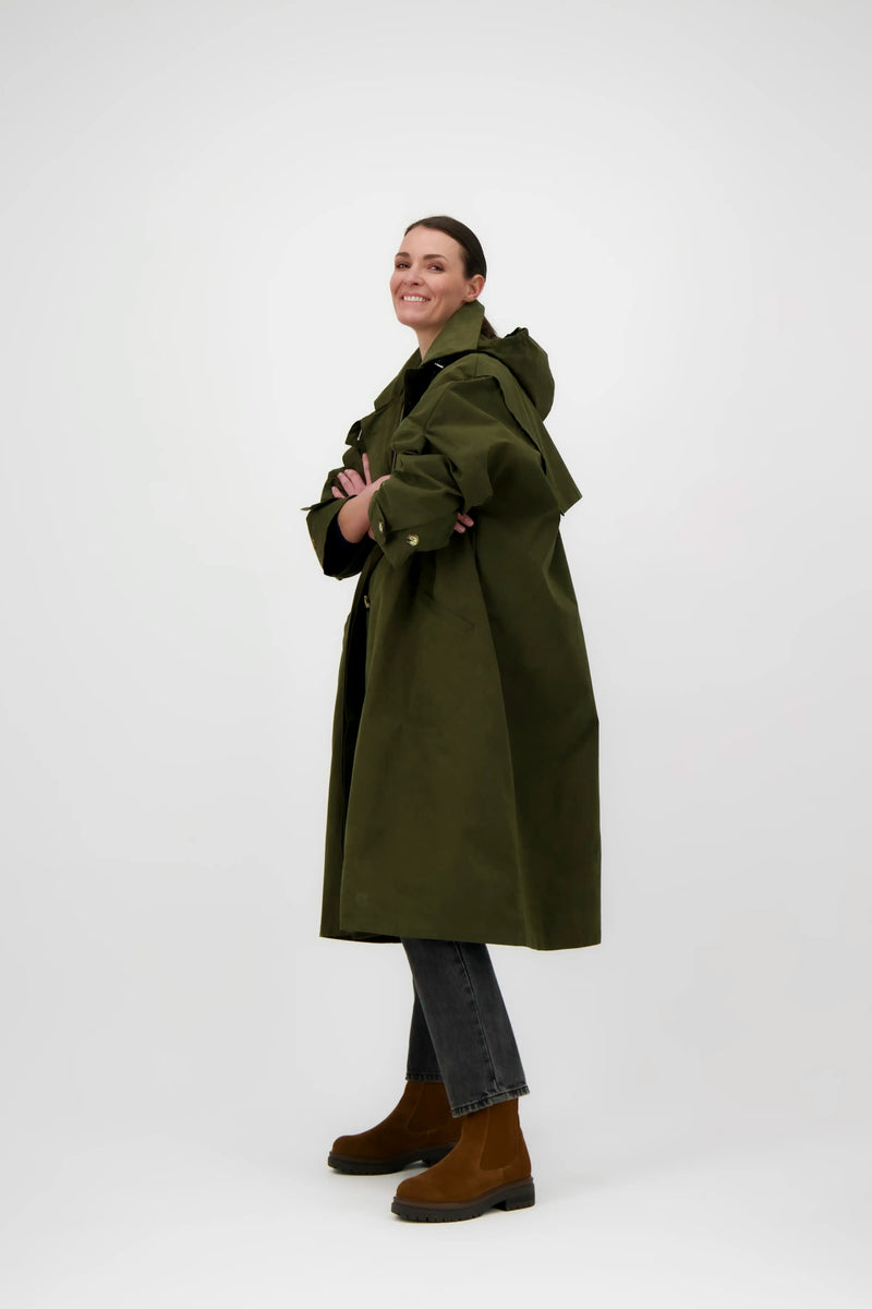 PARKA SUNNY en coton déperlant kaki