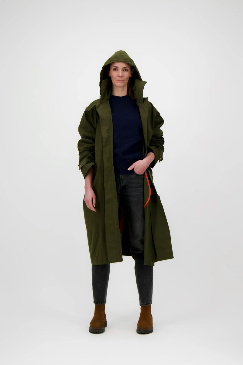PARKA SUNNY en coton déperlant kaki