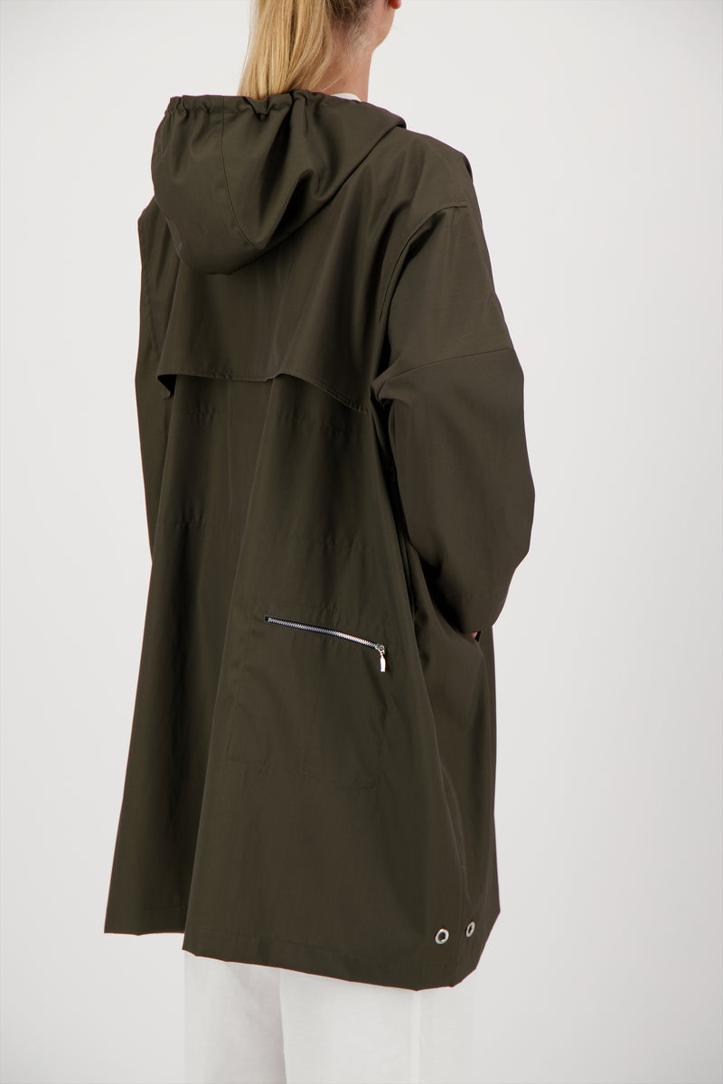 PARKA TANIA GAR EN POLYAMIDE ET COTON IMPERMEABLES