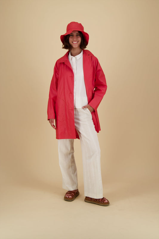PARKA TESS IN WATER REPELLENT LINEN & COTTON 