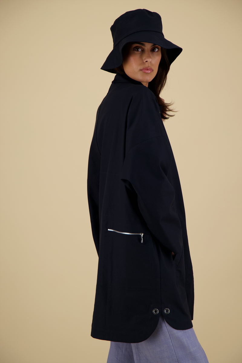 PARKA TESS MIS EN COTON CONTRECOLLÉ JERSEY IMPERMÉABLE