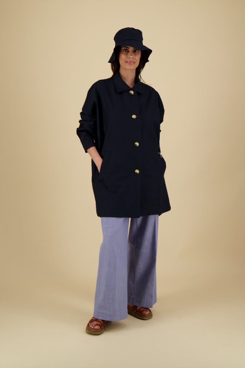 PARKA TESS MIS EN COTON CONTRECOLLÉ JERSEY IMPERMÉABLE
