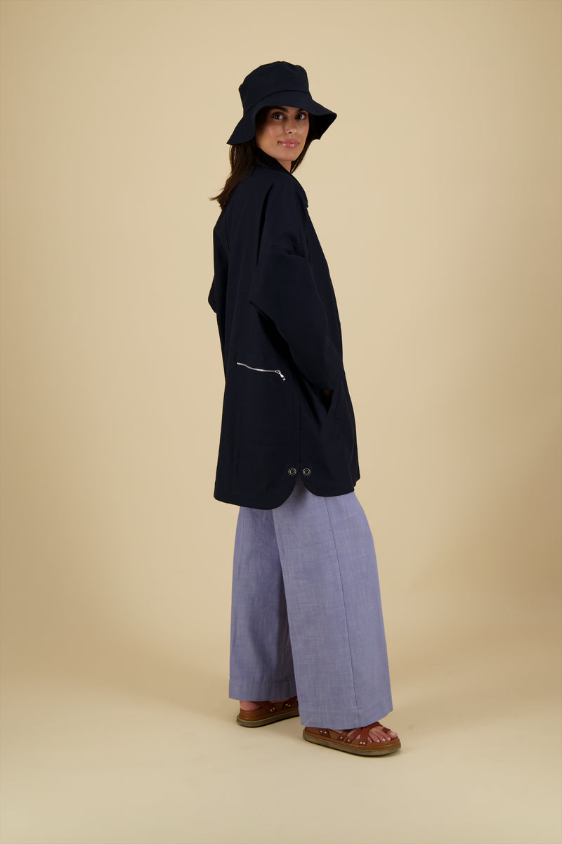 PARKA TESS MIS EN COTON CONTRECOLLÉ JERSEY IMPERMÉABLE