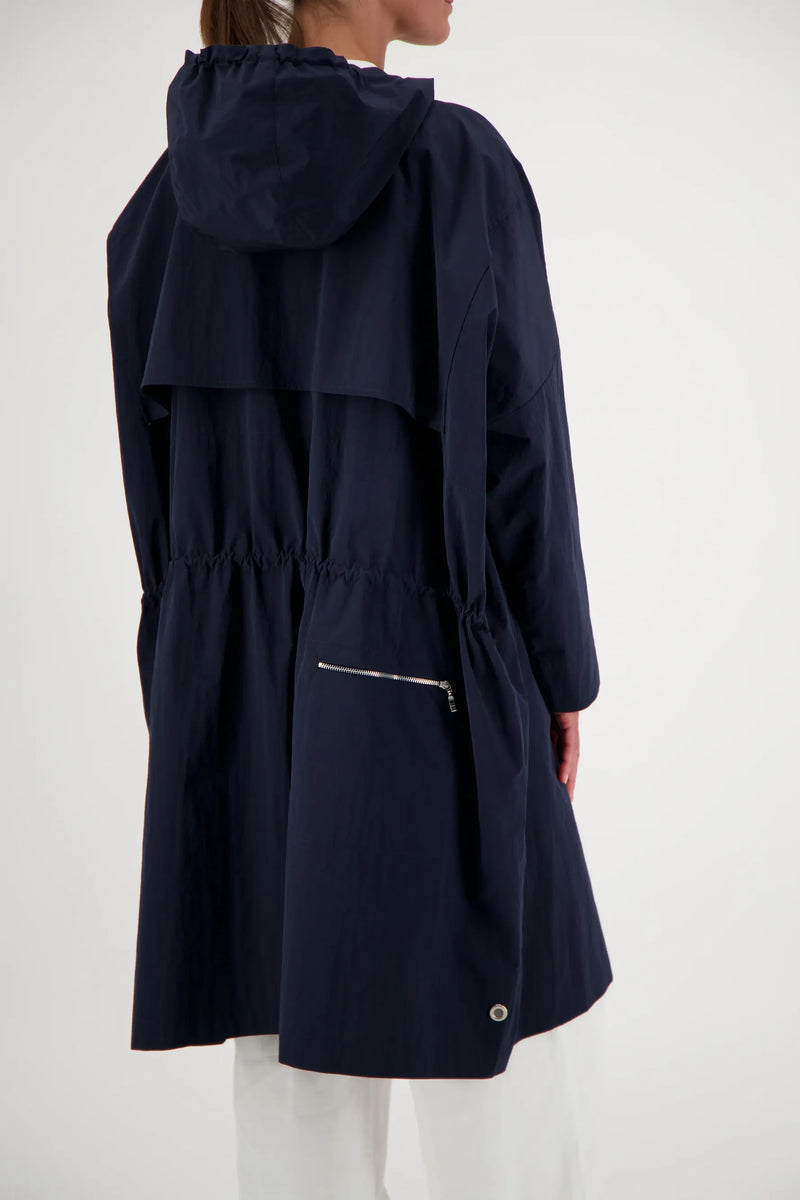 PARKA TINA EN COTON DÉPERLANT NAVY