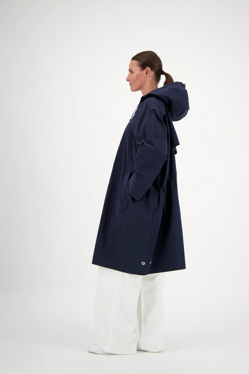 PARKA TINA EN COTON DÉPERLANT NAVY