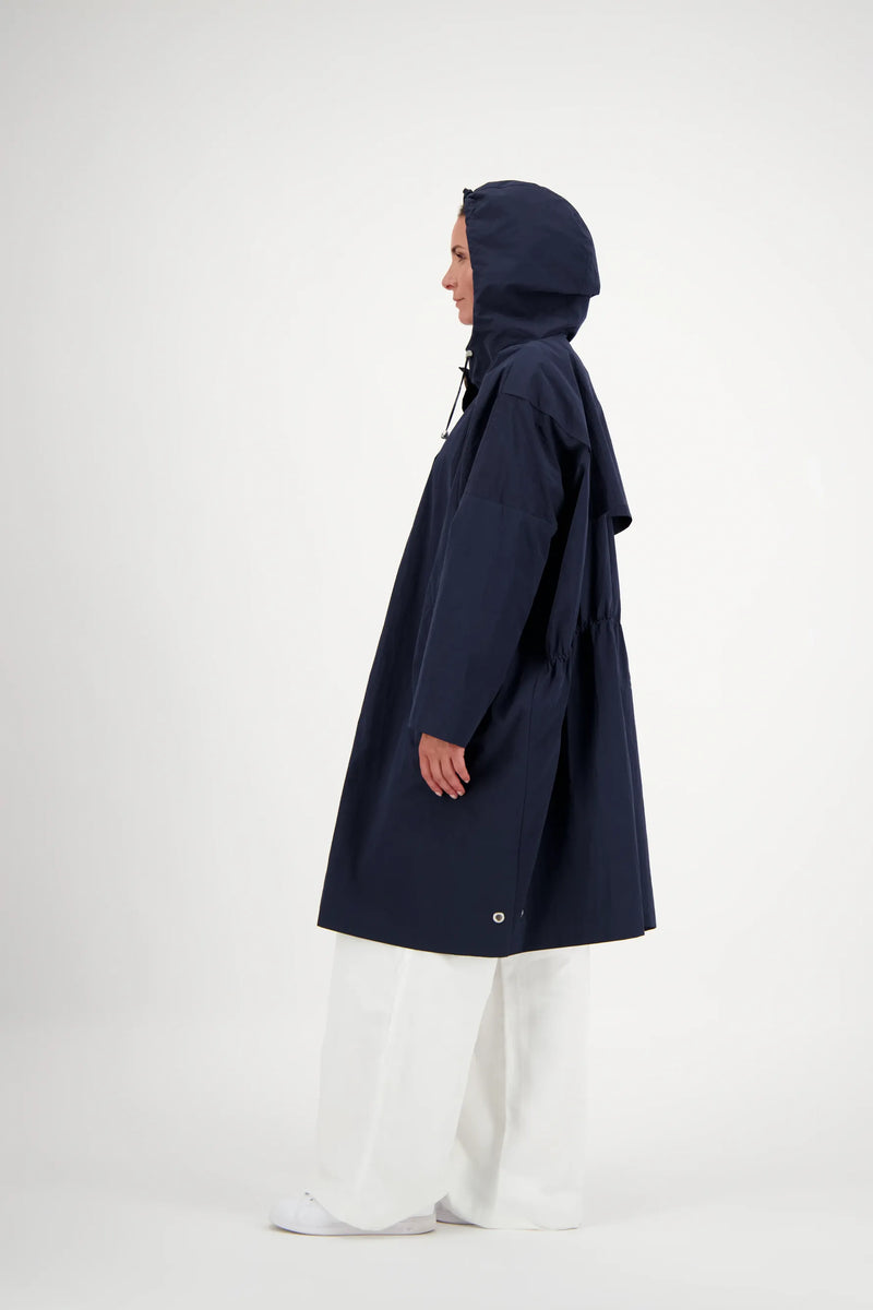 PARKA TINA EN COTON DÉPERLANT NAVY
